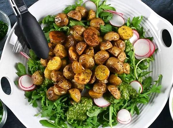 Arugula Pesto Potato Salad - Step 3